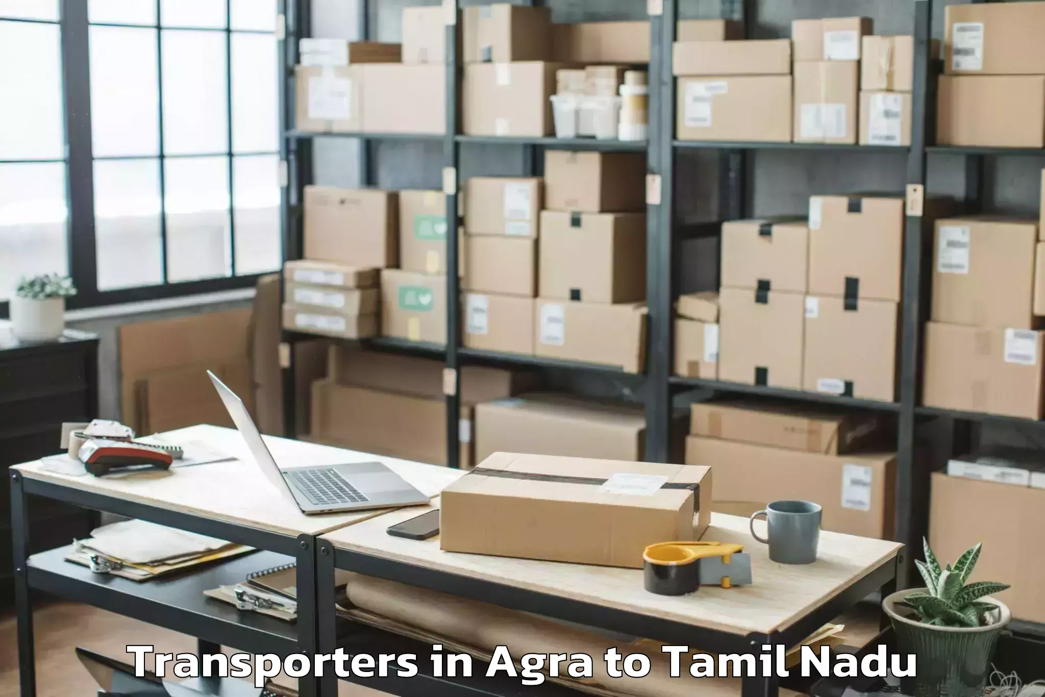 Professional Agra to Poonamallee Transporters